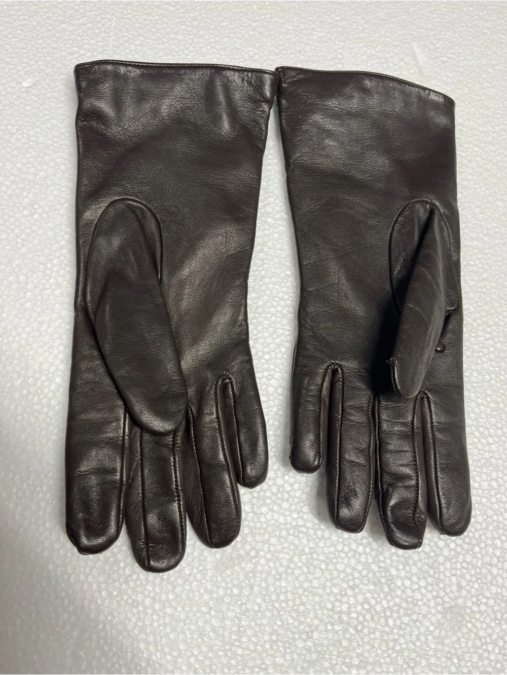 Brown leather/ Cashmere lined gloves by  Nordstrom size 7.5